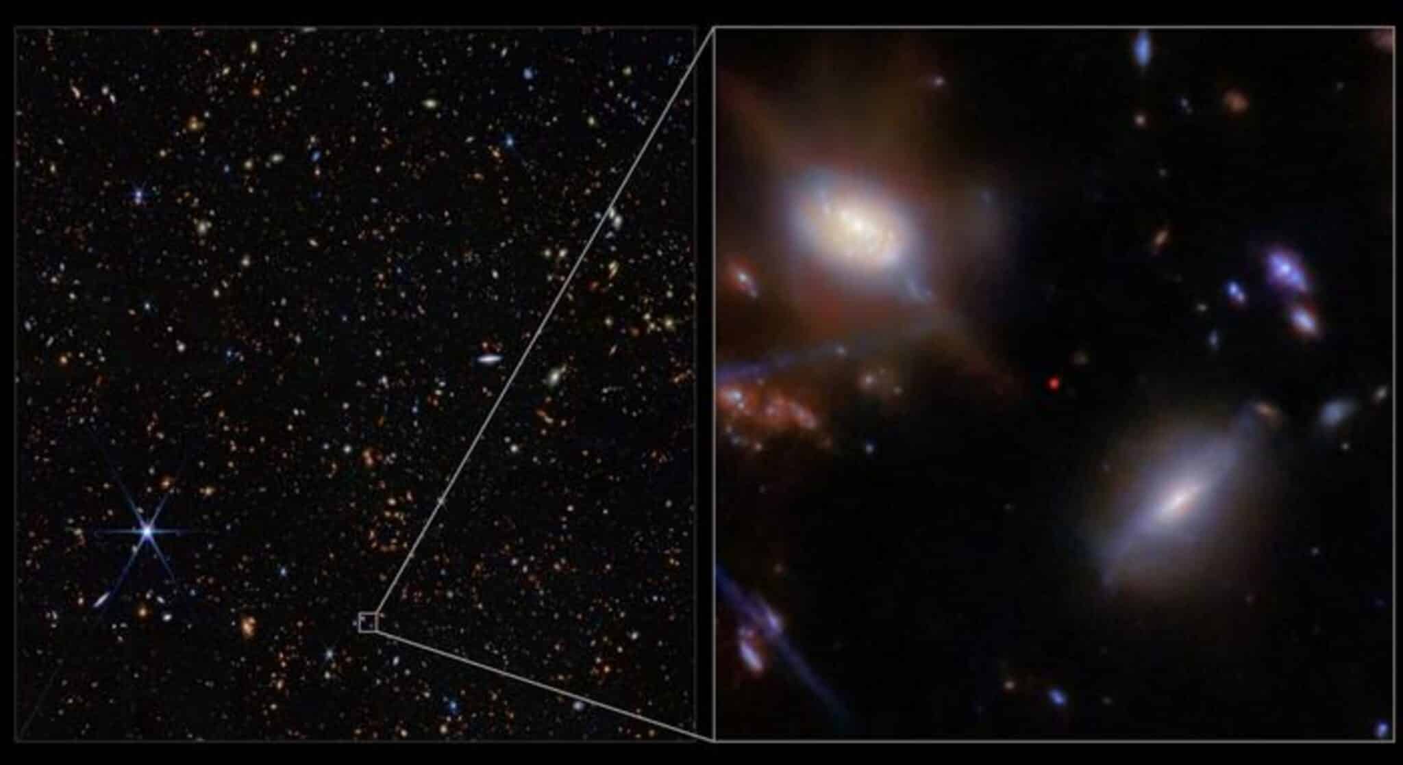 韋伯望遠鏡捕獲了宇宙開啟燈光的最早證據