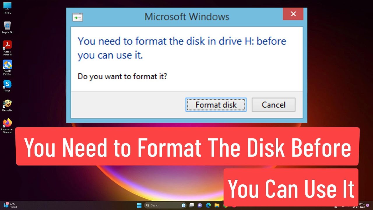 Windows 中的磁碟格式化：無需格式化即可使用的解決方案