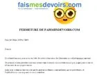 Faismesdevoirs.com 已經關閉商店