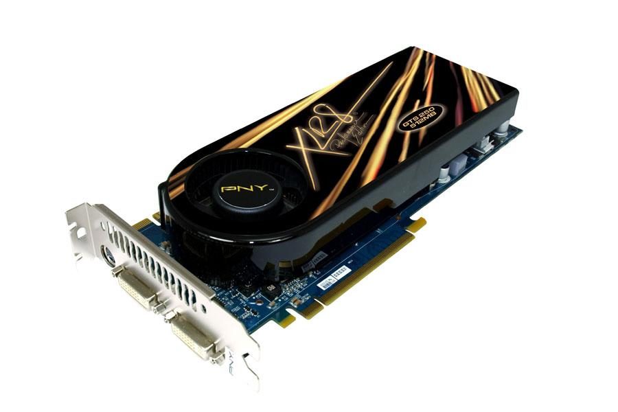 PNY XLR8 GeForce GTS 250 512 Mo 與 Nvidia GeForce RTX 3060 Ti