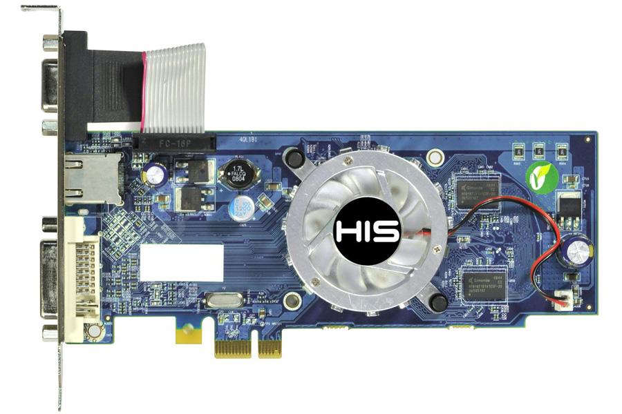 กราฟิกการ์ด HIS นี้ทำให้พิกเซลเคลื่อนที่บนบัส PCI-Express 1x