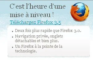 Firefox 3用戶敦促升級到3.5版本