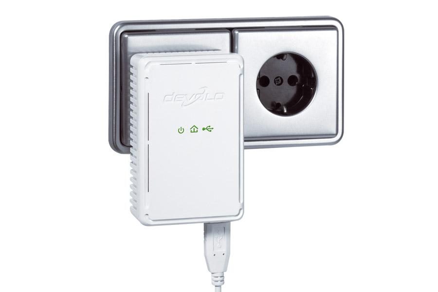 Devolo dLAN 200 AV USB 延長機與 AVM FRITZ!Powerline 1240E WLAN 套件