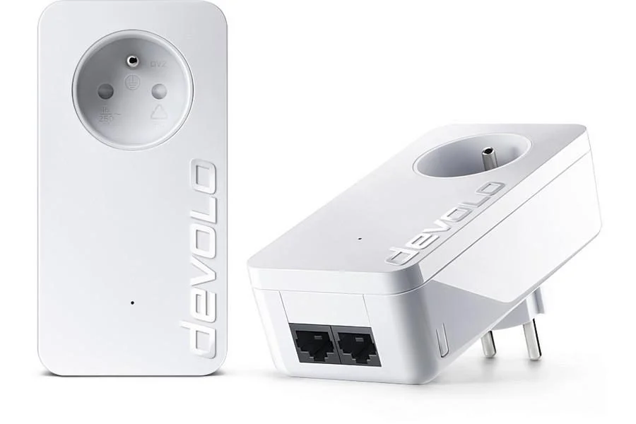 Devolo dLAN 550 duo+ 與 AVM FRITZ!Powerline 1240E WLAN 套件