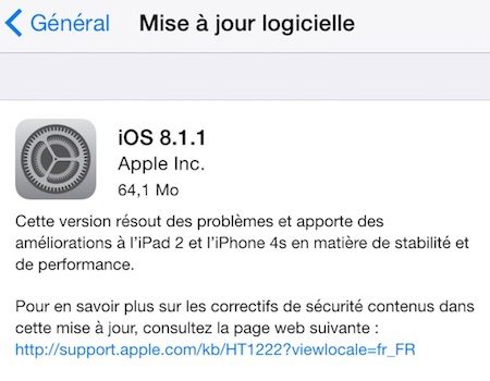 iOS 8.1.1：蘋果承諾為 iPhone 4S 提供更好的效能