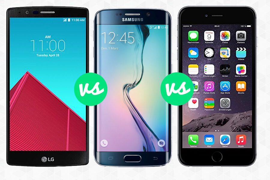 LG G4、三星 Galaxy S6、iPhone 6 Plus：功能对比