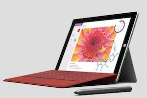 Surface 3 平板电脑在 Microsoft 商店有售