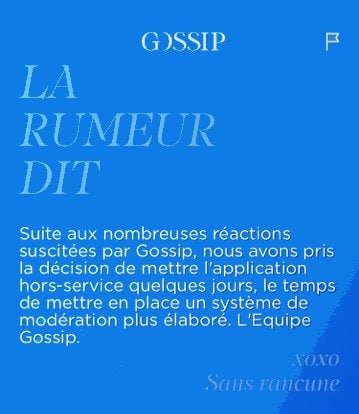 匿名八卦应用 Gossip 暂时下架