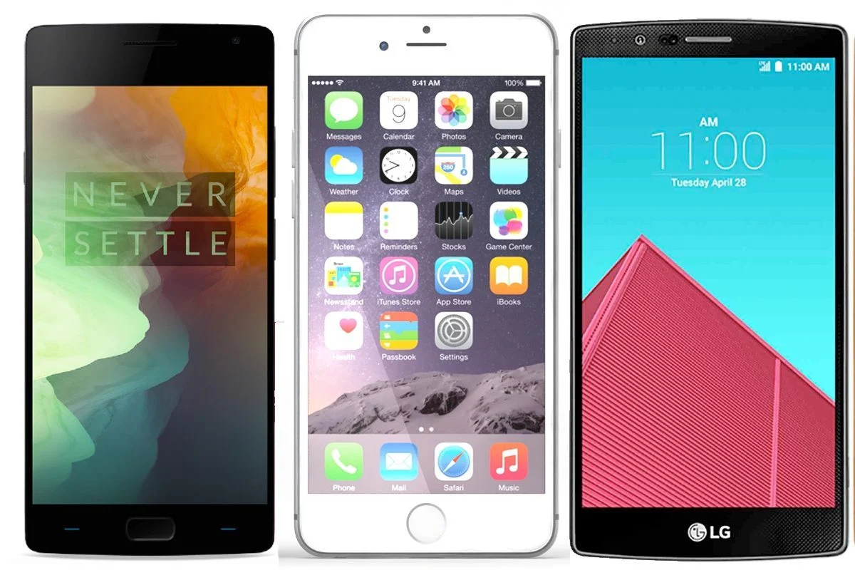 OnePlus 2 vs iPhone 6 Plus vs LG G4：功能匹配