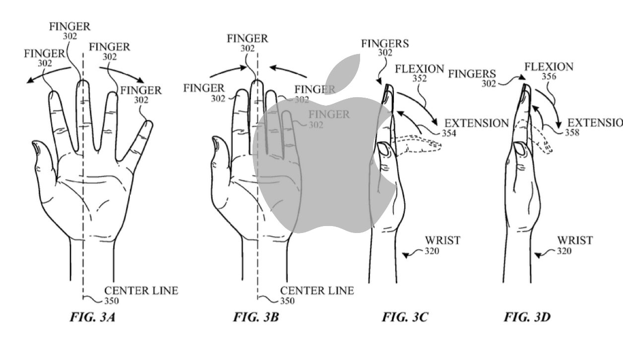 蘋果獲得一項透過移動手指控制其Watch和iPhone的專利