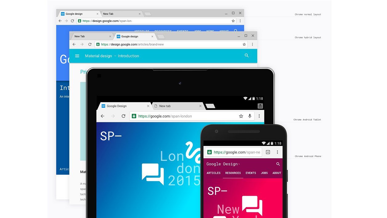 Google Chrome เปลี่ยนรูปลักษณ์ด้วยดีไซน์ Material: เปิดใช้งานในหน้าตัวอย่าง