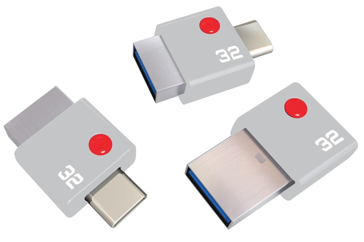 Emtec Duo USB-C 32 Go พร้อม IStorage DatAshur BT 128 Go