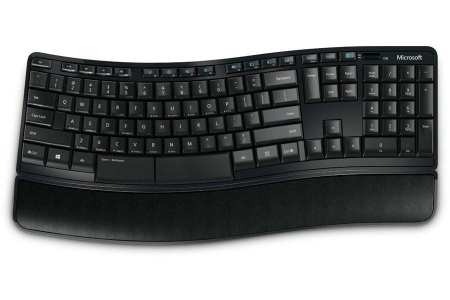 แป้นพิมพ์ Microsoft Sculpt Comfort พร้อม Logitech MX Keys สำหรับ Mac