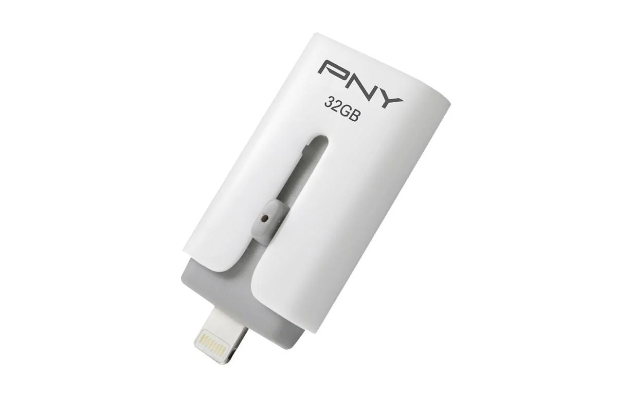 适用于 iPhone 和 iPad 的 PNY Duo-Link 32 GB 与 IStorage DatAshur SD 512 GB