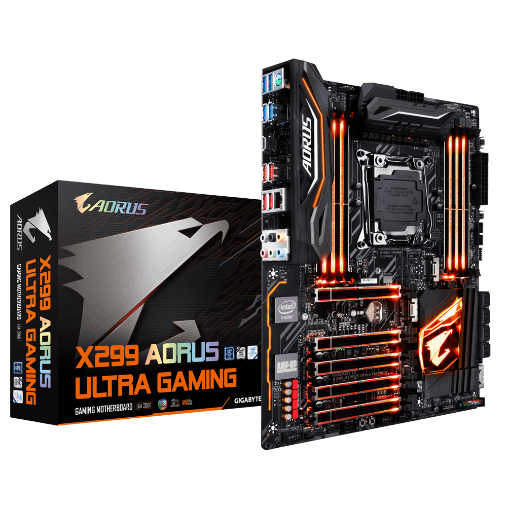 技嘉 X299 AORUS Ultra Gaming Pro 與華碩 ROG CROSSHAIR VII HERO (WI-FI)