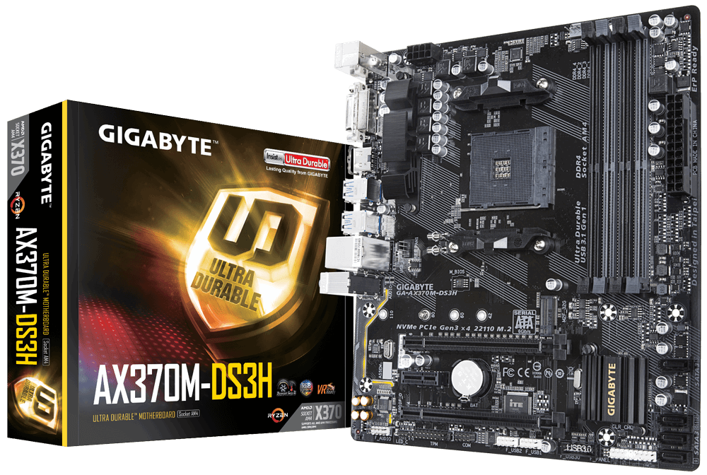 Gigabyte GA-AX370M-DS3H กับ Gigabyte Z370 HD3-OP