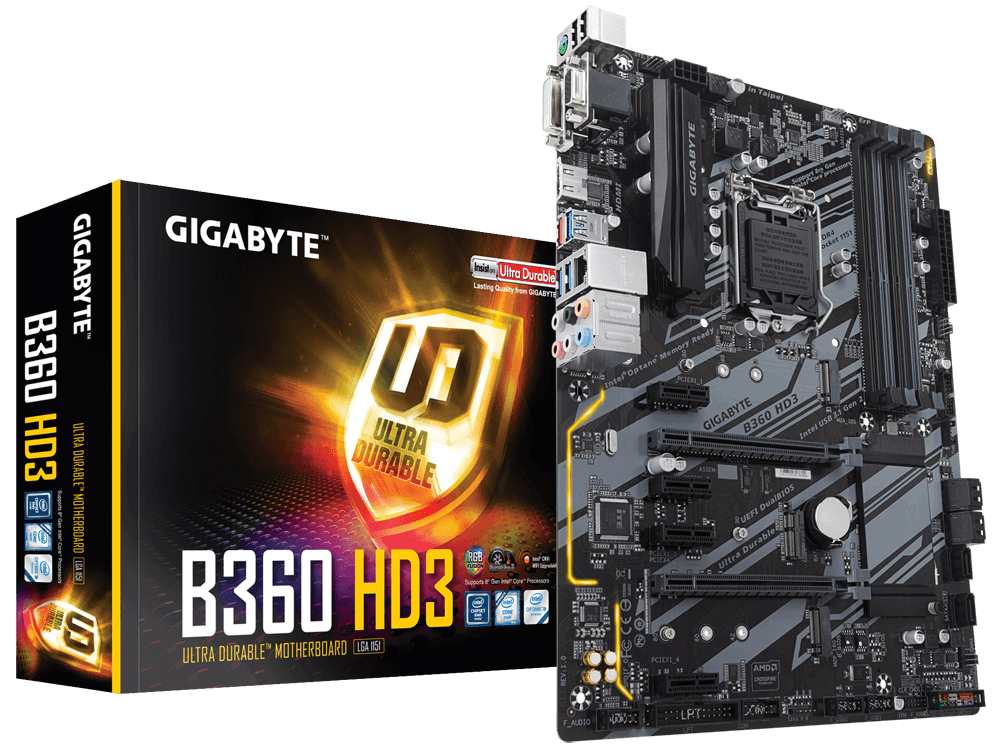 技嘉 B360 HD3 与技嘉 Z370 HD3-OP