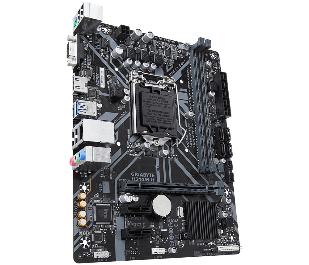 Gigabyte H310M H กับ Asus Q170S1/CSM