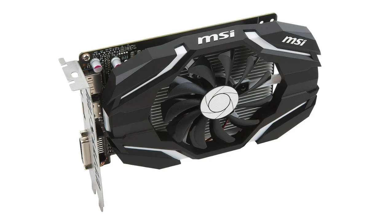 MSI GeForce GTX 1050 2G OC 与 AMD Radeon RX 6900 XT