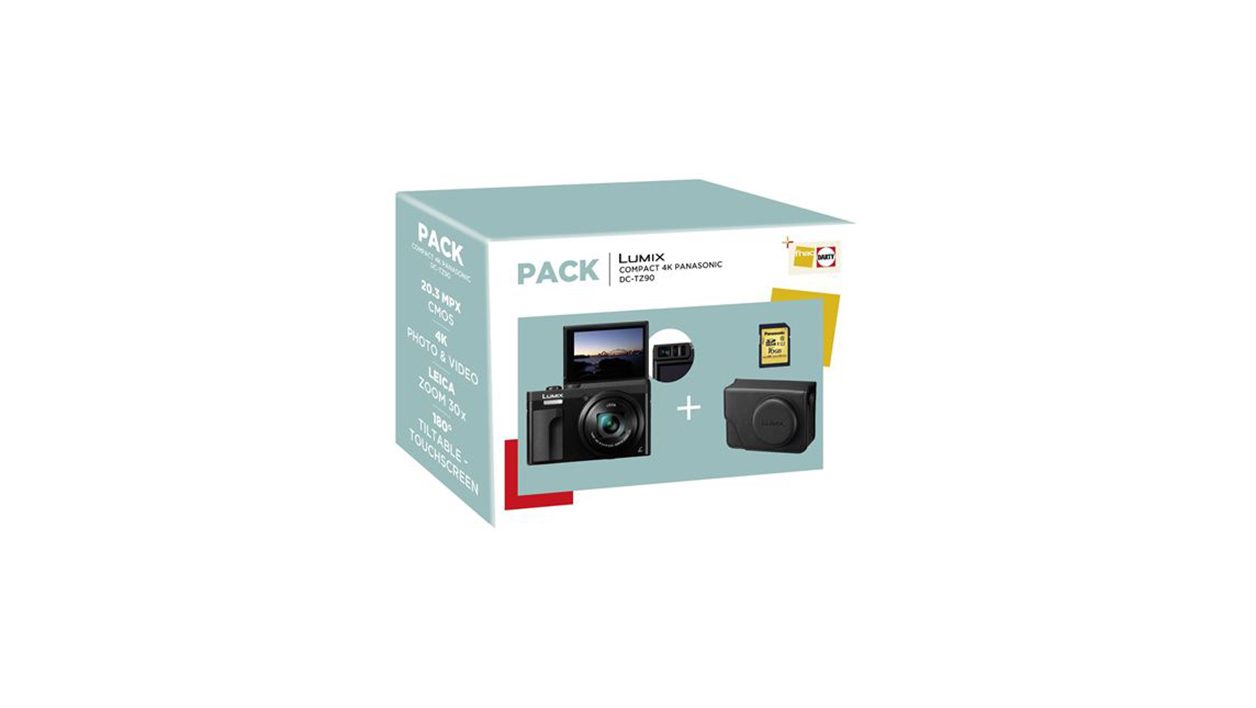 French Days Fnac：松下 Lumix TZ90 相机、保护套和 16 GB SD 卡，售价 299.99 欧元