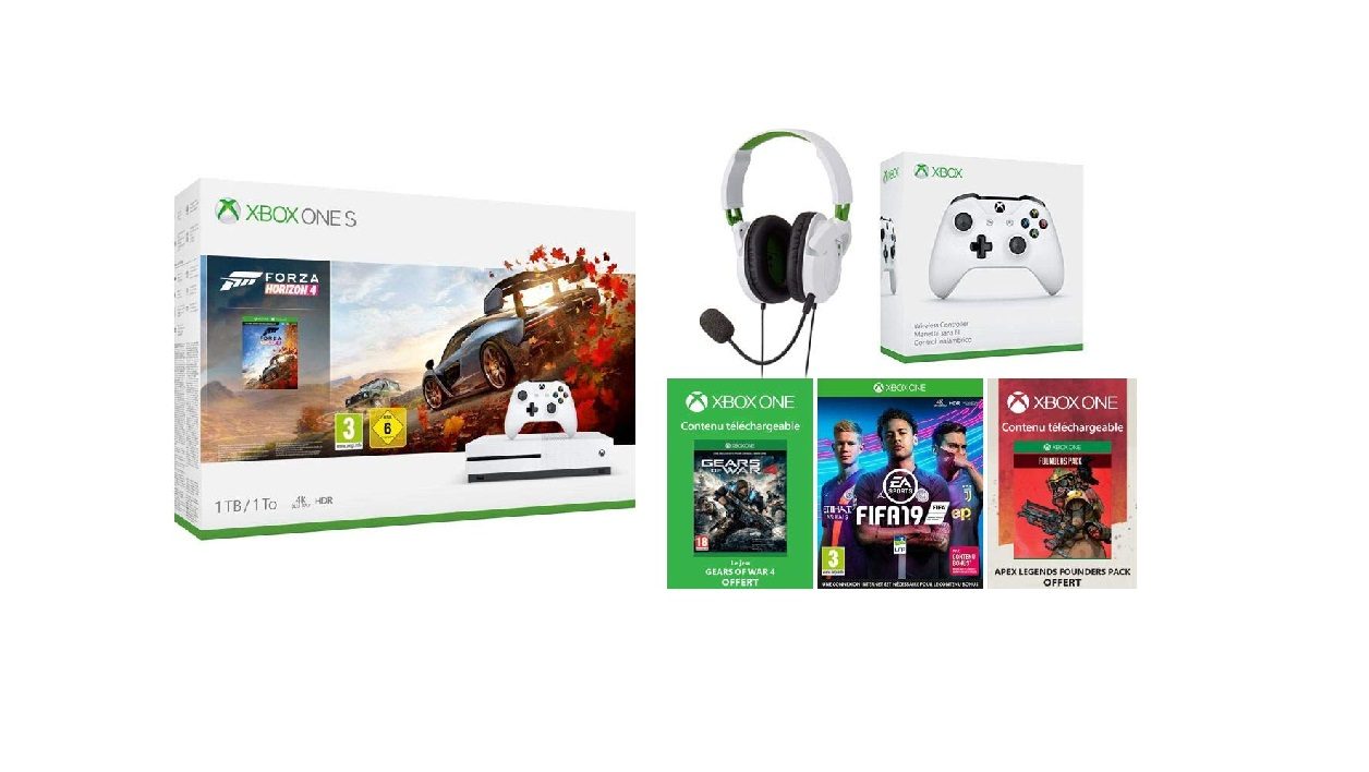 亞馬遜 Prime Day：Xbox One S 遊戲機，附耳機和 3 款遊戲，售價 229 歐元