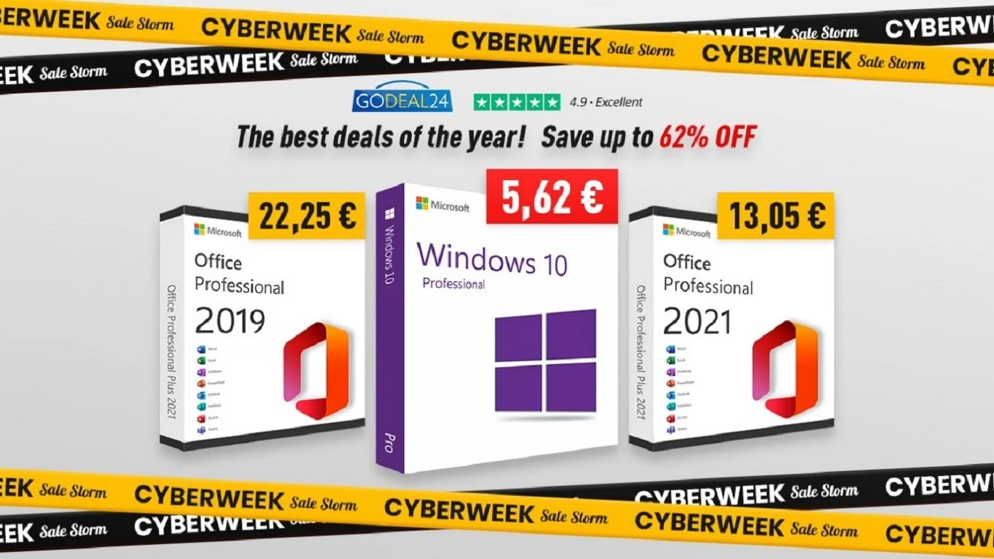 黑色星期五與網路週：Windows 10 只需 5.62 歐元，Office 2021 只需 13 歐元