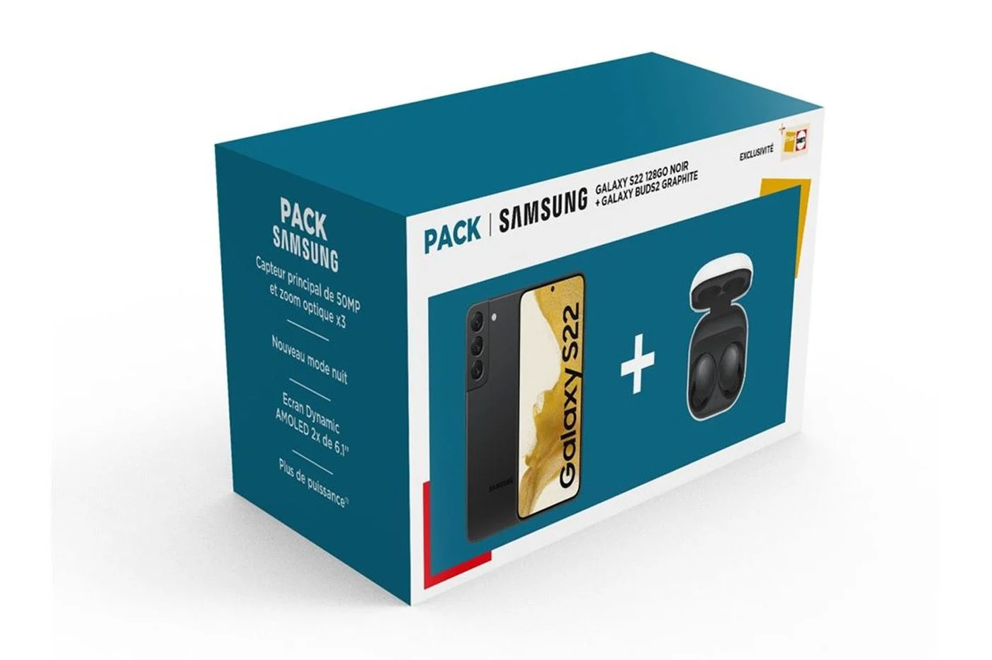 Samsung Galaxy S22 pack และหูฟัง Galaxy Buds2 ขายที่