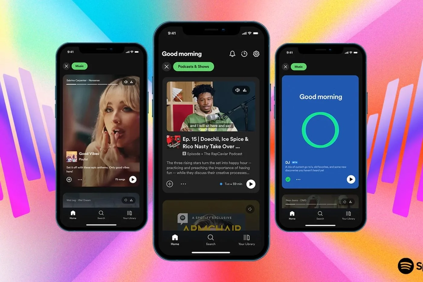 Spotify เขย่าอินเทอร์เฟซโดยได้รับแรงบันดาลใจจาก TikTok