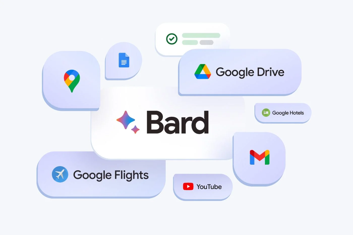 影片中展示了帶有 Bard 的新 Google Assistant