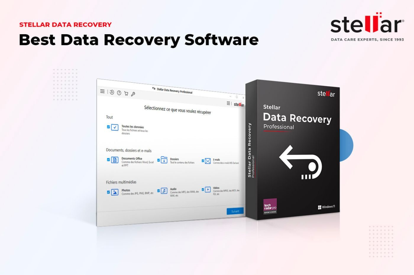 使用 Stellar Data Recovery Professional，不再担心丢失文件