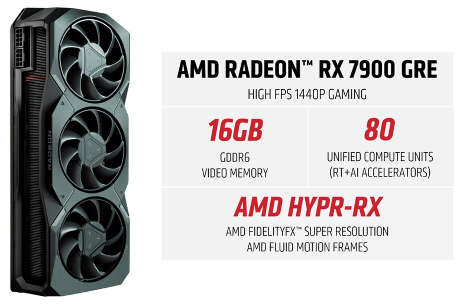 Radeon RX 7900 GRE ได้รับการเผยแพร่ทั่วโลกเพื่อแข่งขันกับ RTX 4070