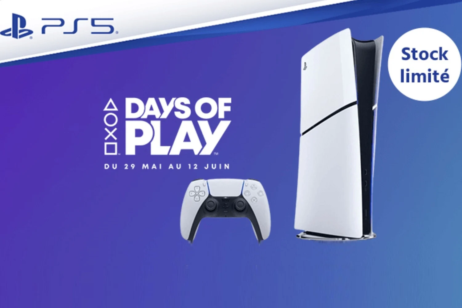 PS5 Slim มีราคาบ้าระห่ำ พร้อมคอนโทรลเลอร์ตัวที่ 2 ฟรีเป็นโบนัส (สินค้ามีจำนวนจำกัด)