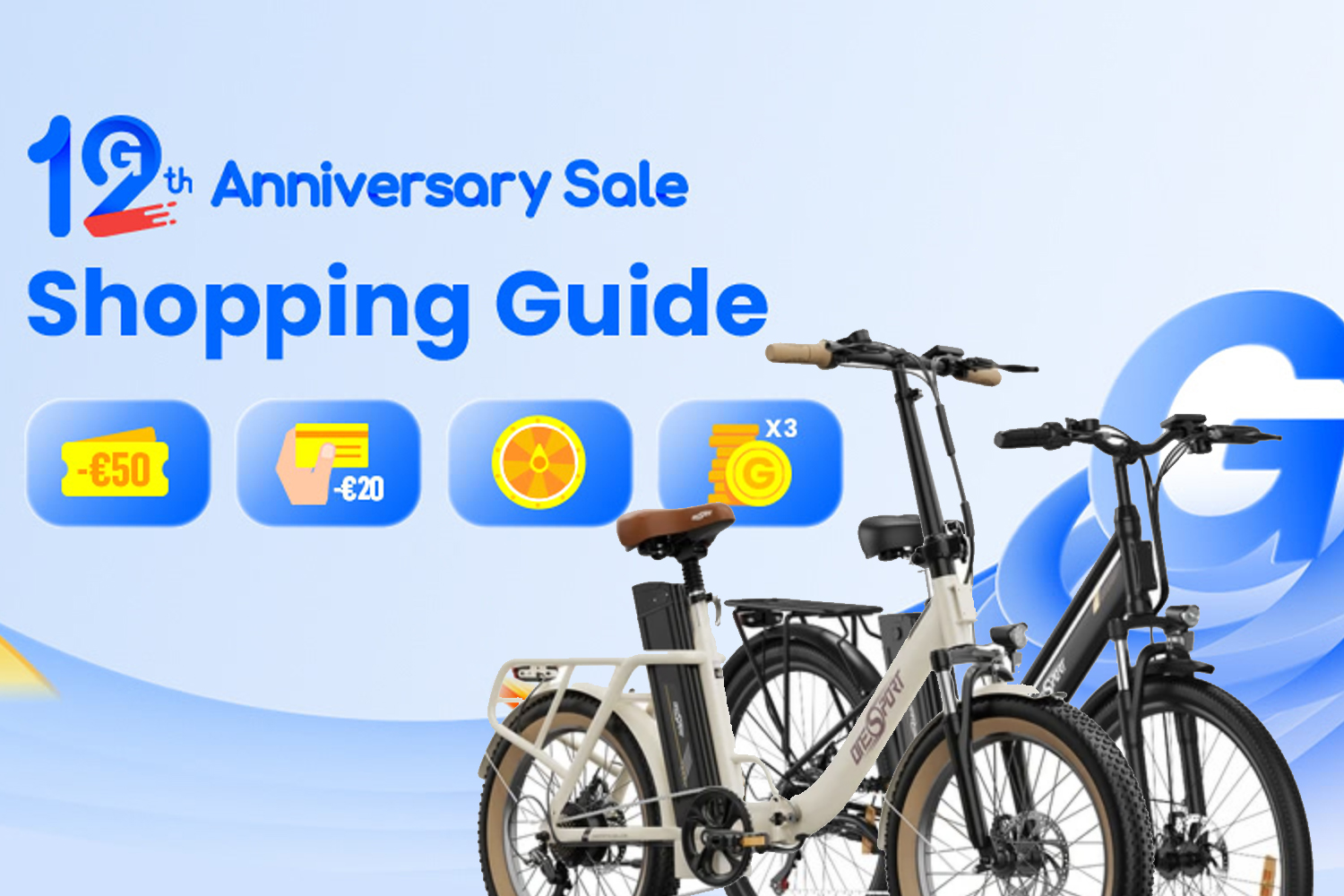 為慶祝 Geekbuying 12 週年，ONESPORT 電動自行車降價