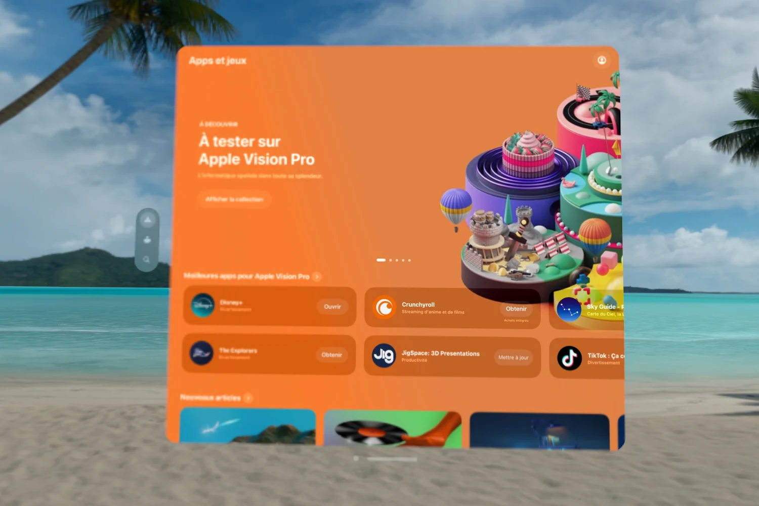 App Store เปิดตัวในฝรั่งเศสสำหรับ Vision Pro