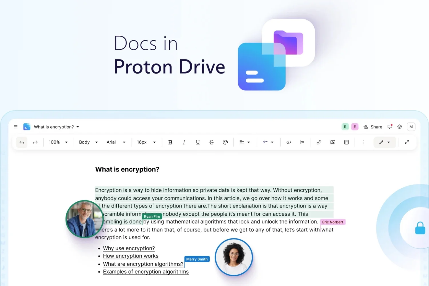 Proton 推出免费且保护隐私的“Google Docs”