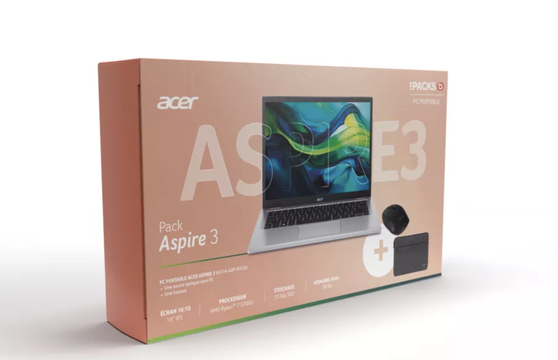 ราคาแล็ปท็อป Acer พร้อมเมาส์และกระเป๋ารุ่นนี้ถล่มทลายที่ Boulanger