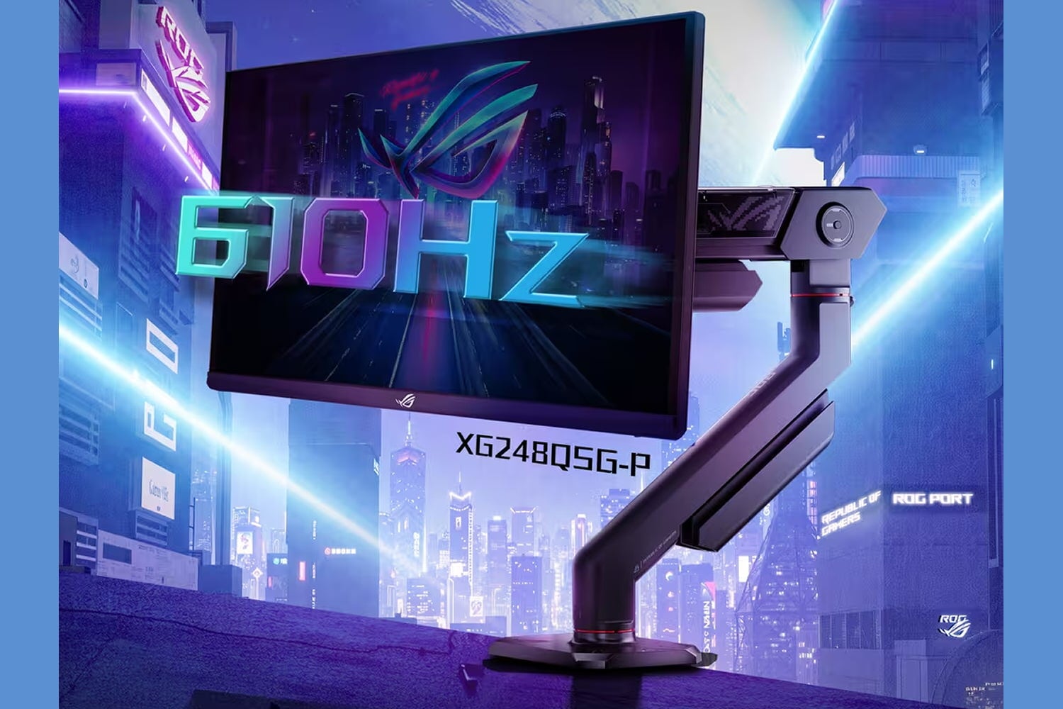 华硕揭示了世界上最快的屏幕之一，刷新率为610Hz