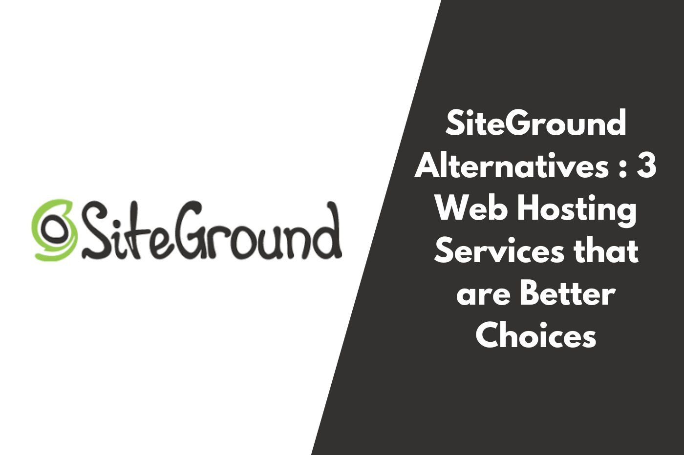 最佳 SiteGround 替代方案：2024 年值得考虑的 3 种虚拟主机服务