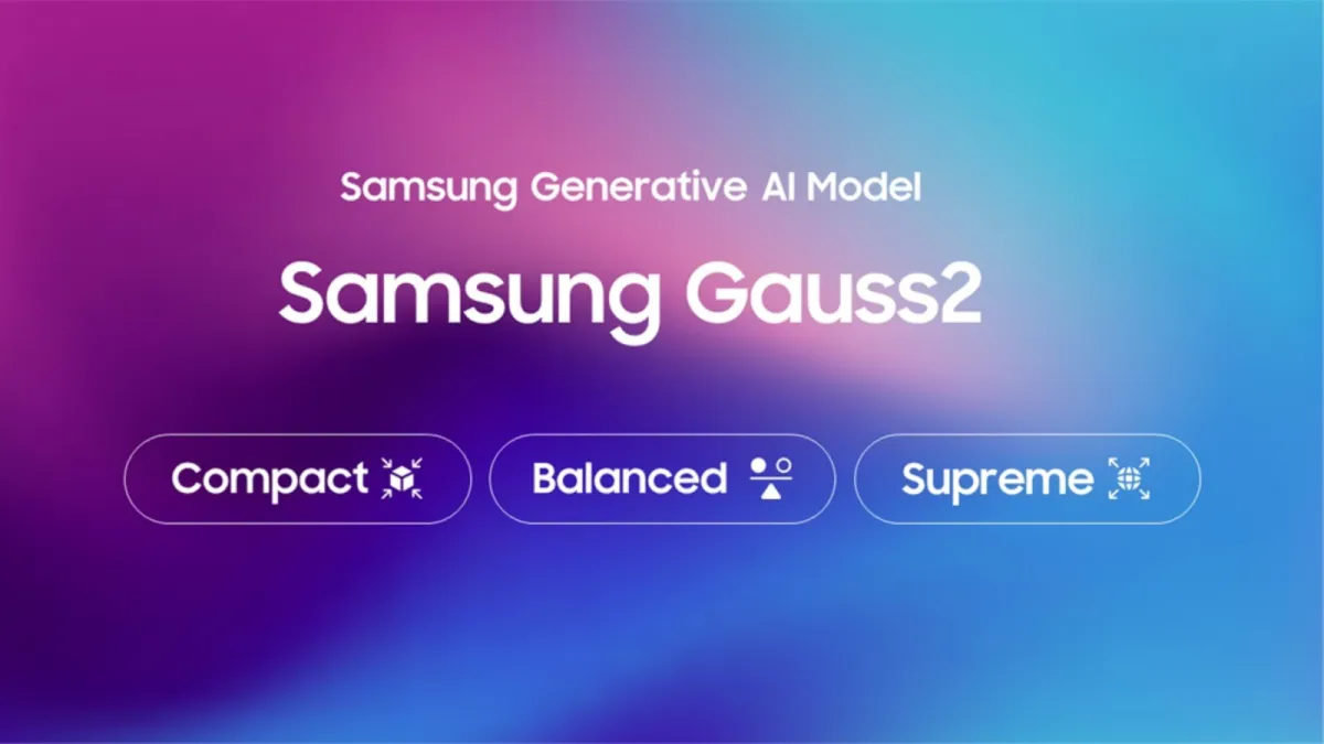 Galaxy 裝置透過三星全新 Gauss 2 AI 模型變得更加智能