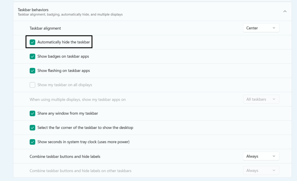 如何修复自动隐藏任务栏在 Windows 11 中不起作用的问题